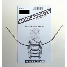 Wooladdicts Black Edition - Lace rondbreinaald 40cm - 6.0mm