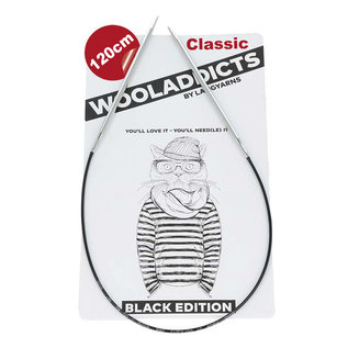 Wooladdicts Black Edition - Classic rondbreinaald 120cm - 10.0mm