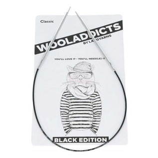 Wooladdicts Black Edition - Classic rondbreinaald 100cm - 8.0mm