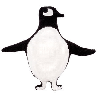 Kruissteekvormkussen kit met rug Eva M Pinguin