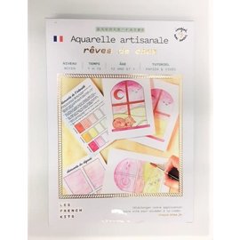 Kit Aquarelle Artisanale "Rêves de chat"