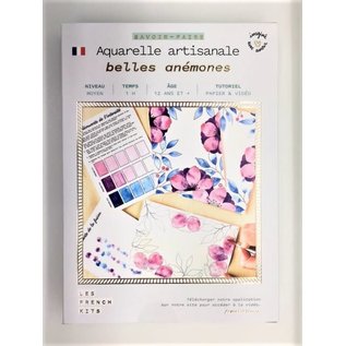 Kit Aquarelle Artisanale "Belles anémones"