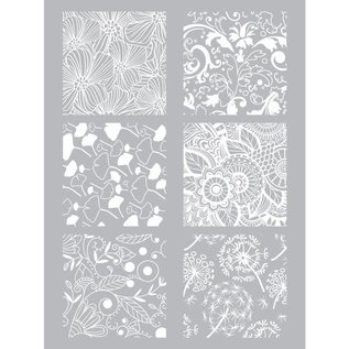 BLOEMEN DESIGN POLYMEER KLEI STENCIL 114 X 153 MM