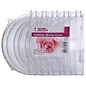 5 Plastic bollen 10 cm  2-delig