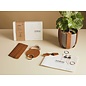 Plant Hanger - Premium Leather DIY Kit, Personally Crafted, Experience in a box - tan