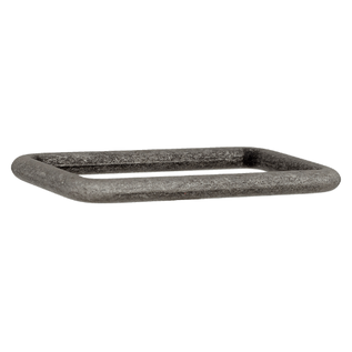 Rechthoekige ring 20mm 0833 zilverkleur PER STUK