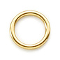 gesloten ronde ring 25mm 0084 goudkleurig PER STUK