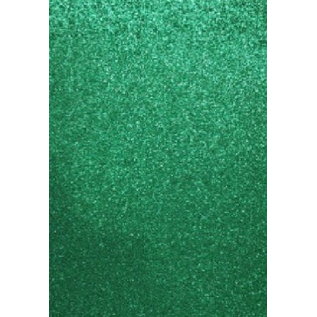 EVA Foam GLITTER 22x30 cm groen - PER VEL