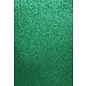 EVA Foam GLITTER 22x30 cm groen - PER VEL