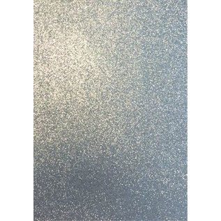 Foam met Glitter 22x30cm, 2mm, Zilver PER VEL