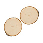 Houten schijf populier rond, 10.,0-12cm, 2st.