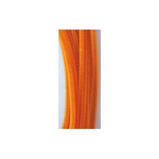 Chenilledraad oranje 8mm 30cm 50st.