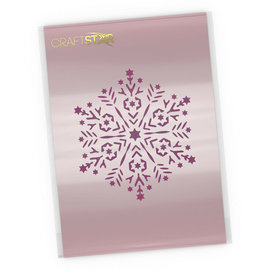 Sjabloon Snowflake Mandala Stencil - Christmas Craft Template A4