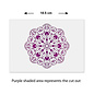 Sjabloon Pushpa Mandala Stencil - Airbrush / Craft Mandala Template - 18.5 x 18.5 cm