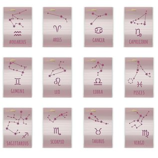 Sjabloon Star Sign Constellation Stencil Template - Cancer A6