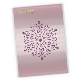 Sjabloon Snowflake Mandala Stencil - Christmas Craft Template A5