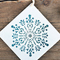 Sjabloon Snowflake Mandala Stencil - Christmas Craft Template A6