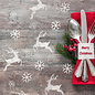 Sjabloon Mini Reindeer and Snowflakes Christmas Craft Stencil