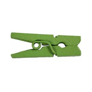 Mini Wasknijpers 3x25 mm Groen 36 stuks