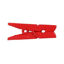 Mini Wasknijpers 3x25 mm Rood 36 stuks