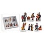 Miniatuur kerstfiguurtjes set gemaakt van poly, kinderen, 6 stuks