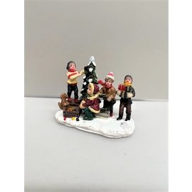 Miniatuur kerstfiguurtjes van poly, 7 cm