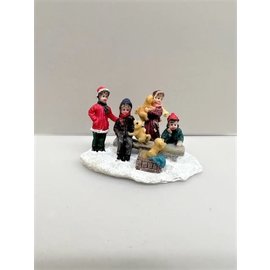 Miniatuur kerstfiguurtjes van poly, 7 cm