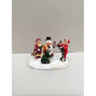 Miniatuur kerstfiguurtjes van poly, 7 cm