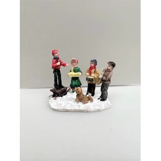 Miniatuur kerstfiguurtjes van poly, 7 cm