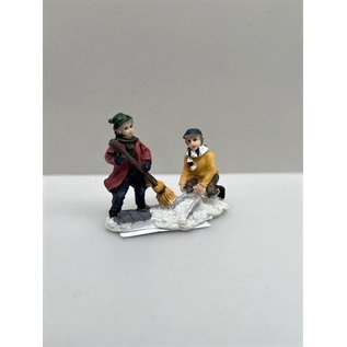 Miniatuur kerstfiguurtjes gemaakt van polyi, 5-7 cm