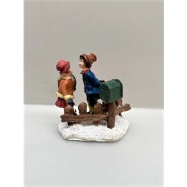 Miniatuur kerstfiguurtjes van poly, 6-7 cm