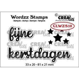 Clearstamp Wordzz Fijne Kerstdagen (NL) 81x21mm