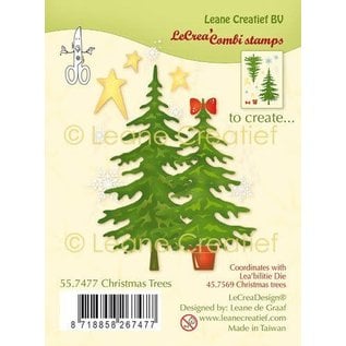 Clear stamp combi Kerstbomen