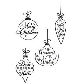 Clear Stamps Set 4PK - Christmas Baubles 665355 Olivia Rose
