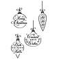 Clear Stamps Set 4PK - Christmas Baubles 665355 Olivia Rose