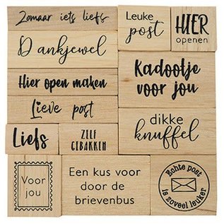 Marianne D Houtstempel set - Kadopost (NL) CS1075 100x100x25mm