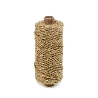 Flaxcord Deluxe goud 2mm - 50mt