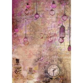 Craft&You Blooming Grunge Rijstpapier A4 - PER VEL