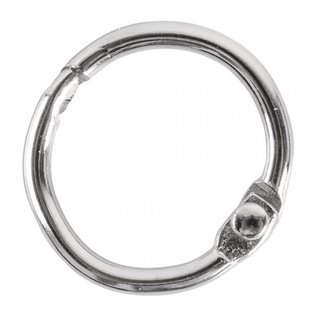 Metalen ringen om te openen, 17 mm, 12 st.