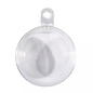6 Plastic bollen 8 cm  2-delig