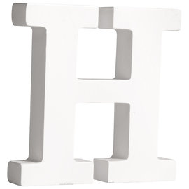 letters H , wit, 11cm, Dikte 2 cm