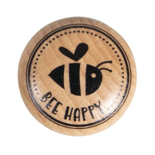 Stempel Bee happy, ø 3cm