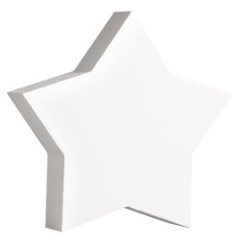 symbool ster , wit, 11cm, Dikte 2 cm