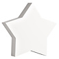 symbool ster , wit, 11cm, Dikte 2 cm