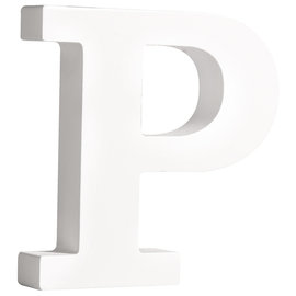 letters P , wit, 11cm, Dikte 2 cm