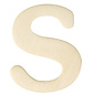 Houten letters, 4 cm "S"