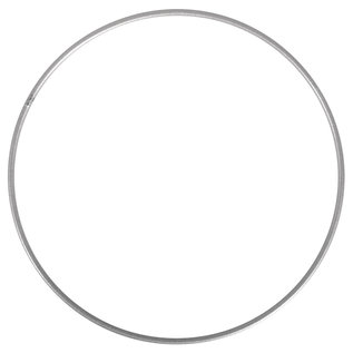 Metalen dromenvanger ring bedekt 25cm Grijs