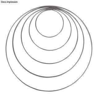 Metalen dromenvanger ring bedekt 25cm Grijs