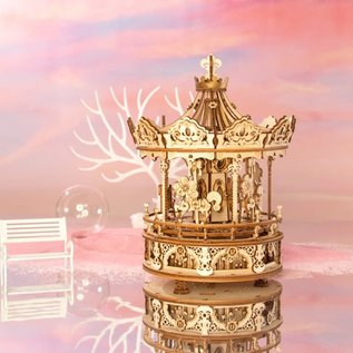 Rokr DIY 3D Muziekdoos Romantic Carousel  17x17x23,5cm