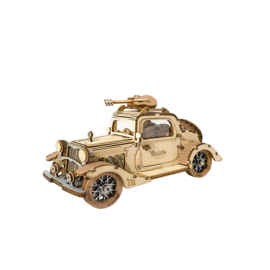 3D Houten Puzzel, Vintage Car, 16x7x8cm